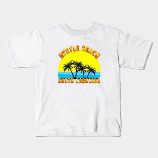 Retro Style MYRTLE BEACH SOUTH CAROLINA Kids T-Shirt